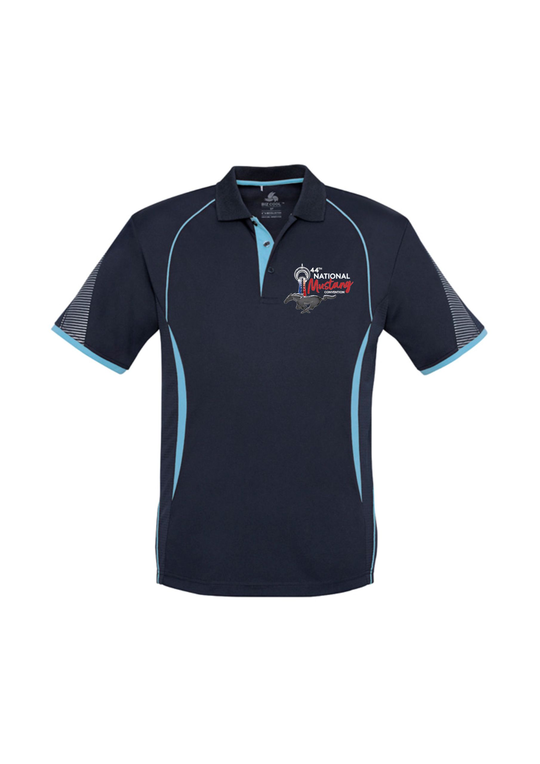 Men's Polo Shirt Front w/ embroidered event logo